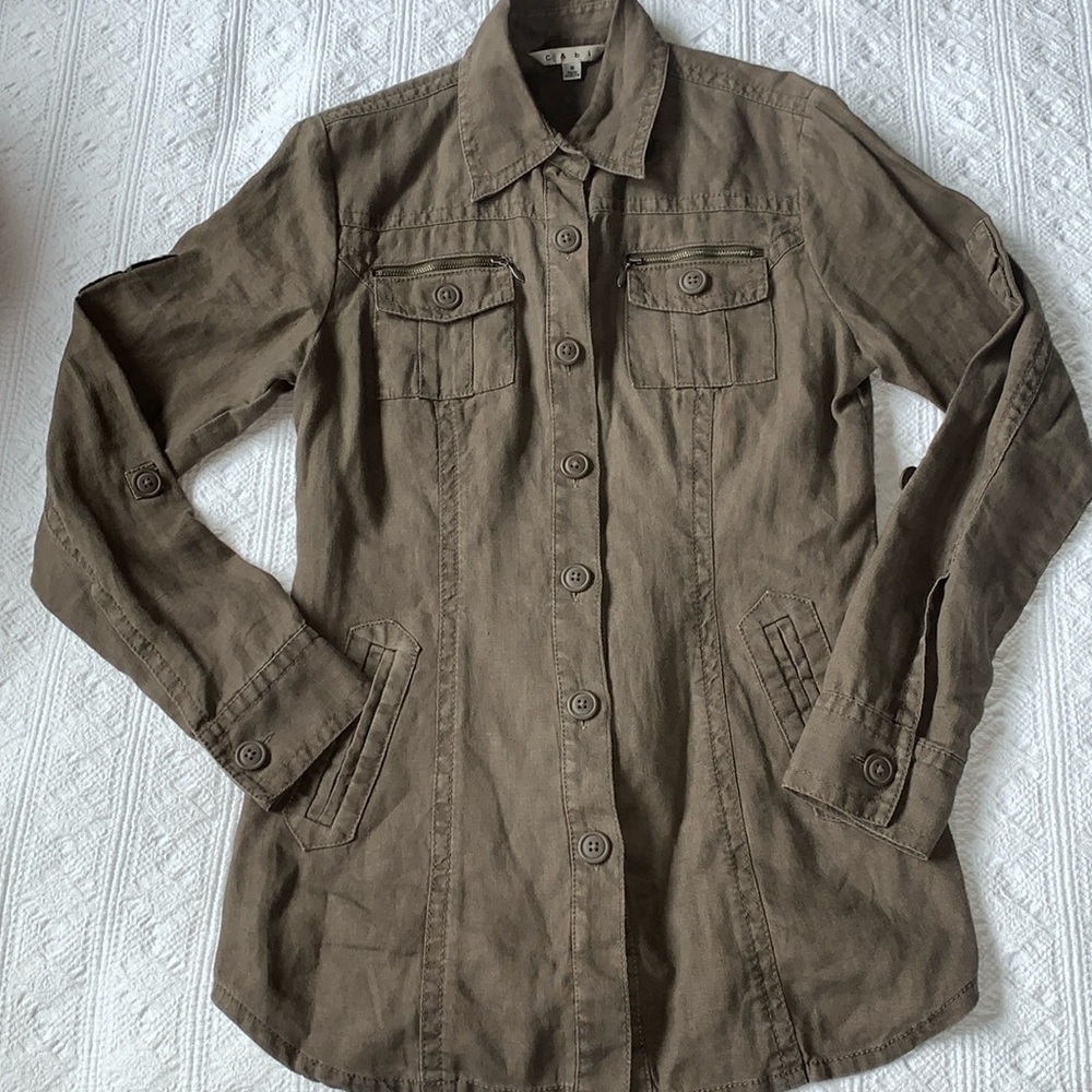 Cabi linen shacket